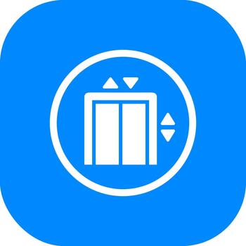 Modern Minimalist Elevator Symbol Sign for Building Access and Navigation Icon vector