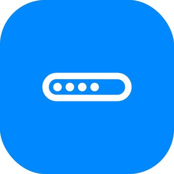 minimalista redondeado cuadrado con cargando indicador icono en brillante azul sombra vector