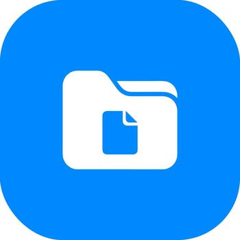 moderno plano carpeta con documento gráfico símbolo icono ilustración vector