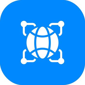 sencillo plano estilo global red conexión comunicación icono diseño vector