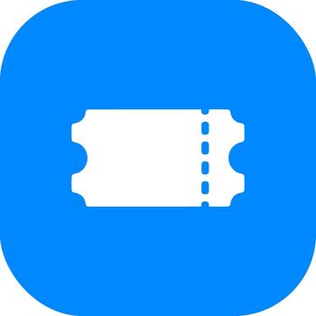 Modern Flat Style Rounded Ticket With Dotted Line For Event vector