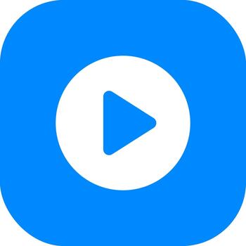 minimalista jugar botón icono en redondeado cuadrado medios de comunicación interfaz vector