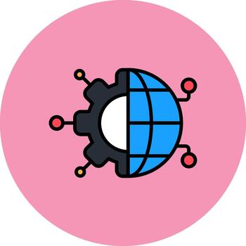 red moderno capa simbólico vector