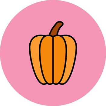 Pumpkin Dynamic Stroke Element vector