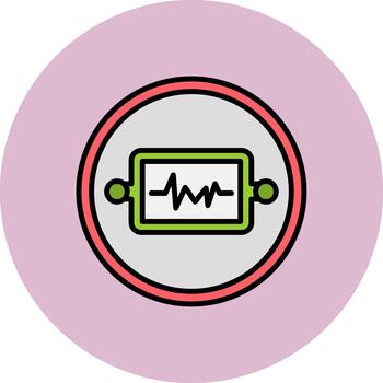 resistor iec sistema Delgado línea modelo vector