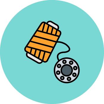 bobina moderno capa simbólico vector