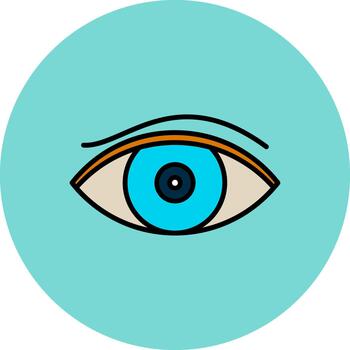 Eye Thin Line Pattern vector