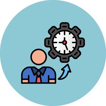 trabajando hora suave píxel formar vector