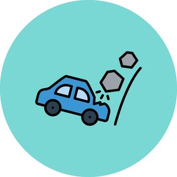 Falling Rocks Soft Curve Feature vector