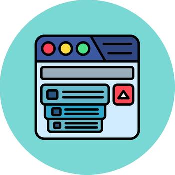 Drop Down Menu Smooth Motion Form vector