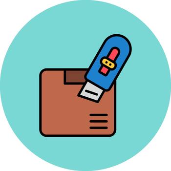 Do Not Open With Knife Future Pixel Pattern vector