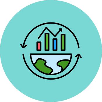 Recession Subtle Stroke Patch vector