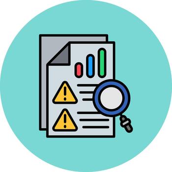 Risk Analysis Creative Block Fragment vector