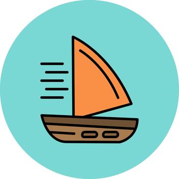 Sail Dynamic Stroke Element vector