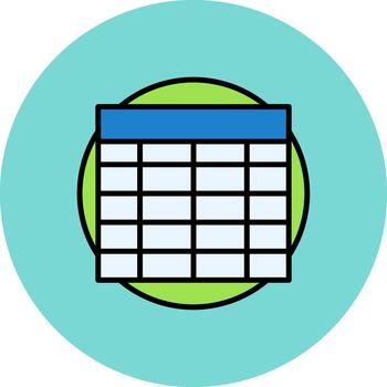 mesa Delgado contorno característica vector