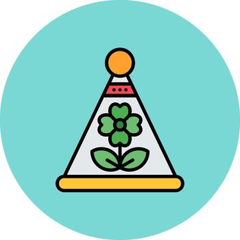 parte superior sombrero resumen modelo bloquear vector