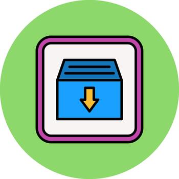 Archive Frosted Grid Symbol vector