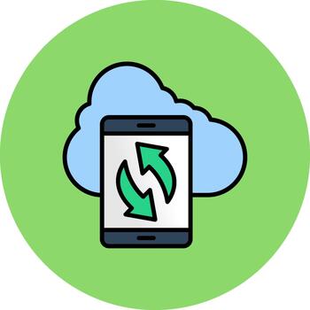 Data Synchronization Polished Pixel Module vector