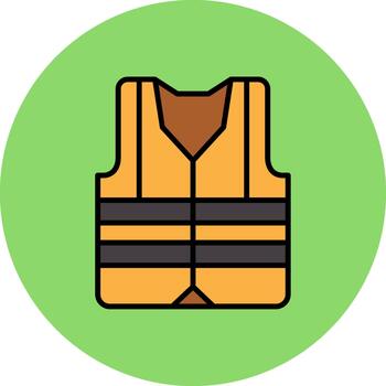 Life Jacket High-Tech Shape Pattern vector