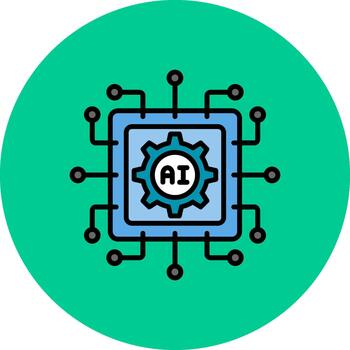 Artificial Intelligence Creative Block Fragment vector