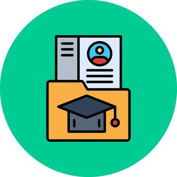 plan de estudios Delgado contorno característica vector