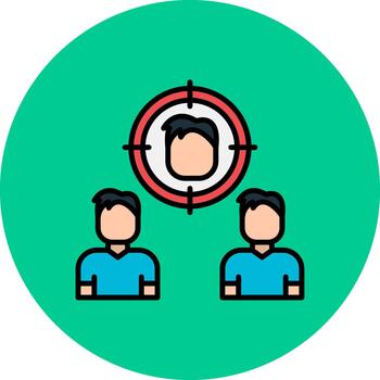 Employee Management High-Tech Shape Pattern vector