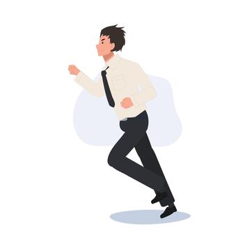 tailandés Universidad estudiante en uniforme corriendo para apresurarse a clase vector