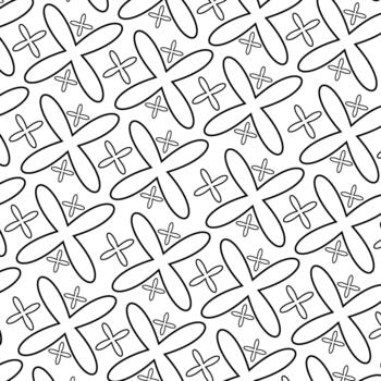 Abstract Geometric Plus and Cross Pattern Line Art Design Background vector