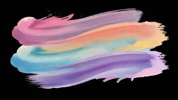 mjuk vattenfärg borsta stroke blandning mjukt in i varje Övrig skapande mild konstnärlig strömmande abstrakt målning animering video