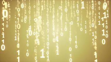 galleggiante binario codice alla deriva verso il basso nel sognante pastello ambiente la creazione di un' sereno futuristico digitale atmosfera video