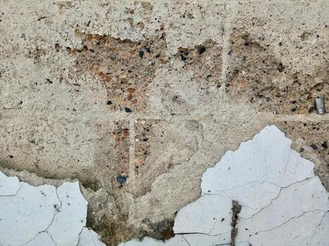 Grunge Texture Background of Eroded Plaster and Gravel photo