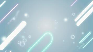 mínimo brilhando luz formas à deriva lentamente através limpar \ limpo pastel fundo criando sutil elegante flutuando ambiente video