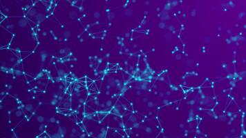 Abstract Digital Network Connection Points and Lines Background video