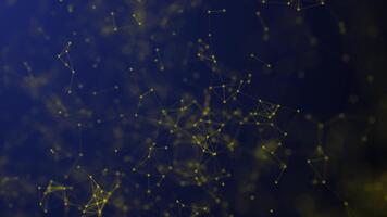 Technik Netzwerk Verbindung Gitter auf tief Blau Hintergrund video