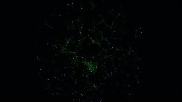 un' computer generato Immagine di un' Rete di puntini video