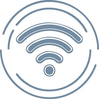 Wireless Connectivity Symbol Icon for Mobile Devices Internet Access Technology vector