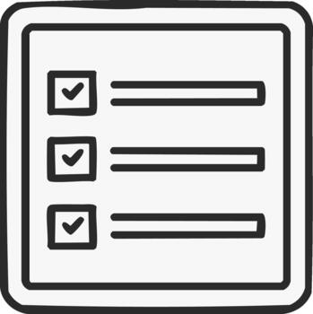 Checklist Doodle Illustration Task List Organization Planning To Do List vector