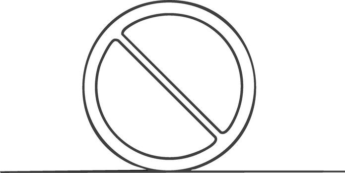 Prohibition Icon Illustration Drawing Warning Symbol Stop Sign vector