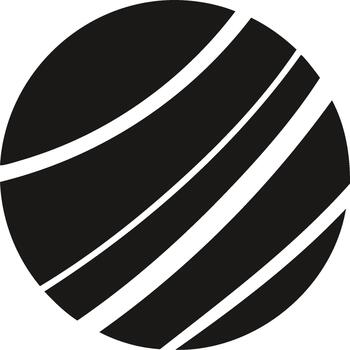 Abstract graphic circle with dynamic stripes for modern creative concepts and logo design inspiration vector