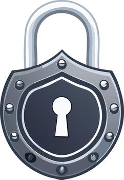 proteger conformado candado con plata aldaba y gris cuerpo ofertas seguridad y intimidad proteccion en contra no autorizado acceso vector