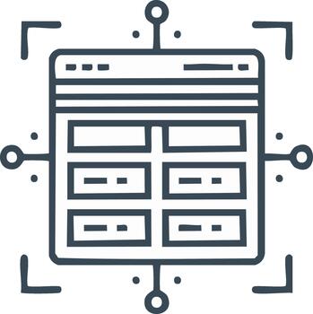 digital datos análisis y tecnología conexión icono vector