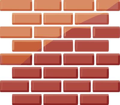 clásico rojo ladrillo pared modelo creando un geométrico antecedentes con tradicional construcción elementos vector