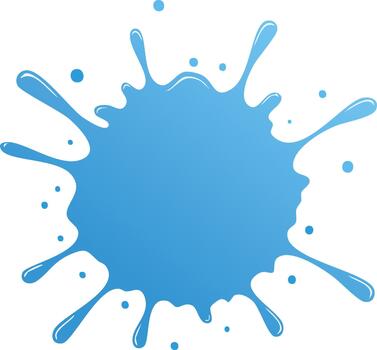 Dynamic Blue Water Splash Graphic with Droplets for Product Mockups and Design Elements vector