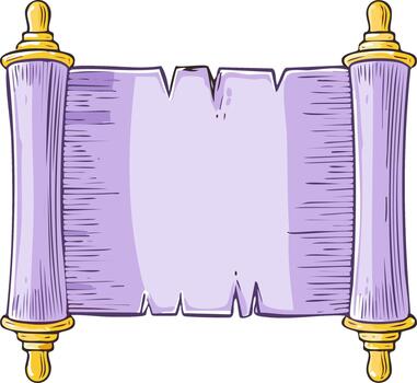 Antique paper scroll unfolds its ornate ends in this elegant design with space to add personalized text or your favorite quote vector