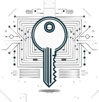 ciber seguridad llave digital conexión resumen antecedentes vector