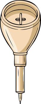 dibujos animados estilo ilustración de un Mano suelo humedad metro con un puntiagudo propina vector