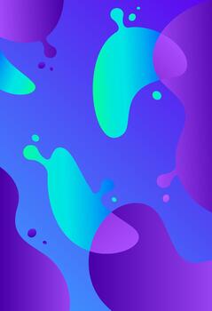 Fluid abstract gradient background with vibrant colors vector