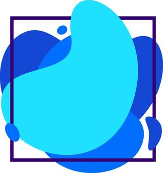 Fluid abstract liquid shapes design banner template vector