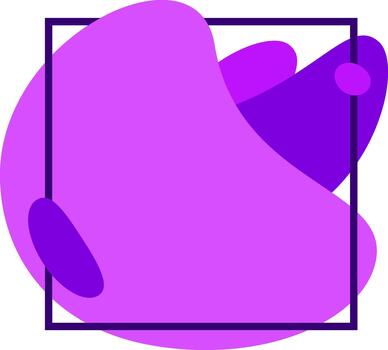 resumen marco mostrando orgánico líquido formas diseño vector