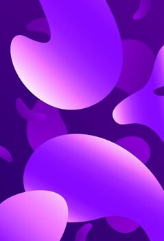 Abstract purple fluid gradient shapes moving background vector
